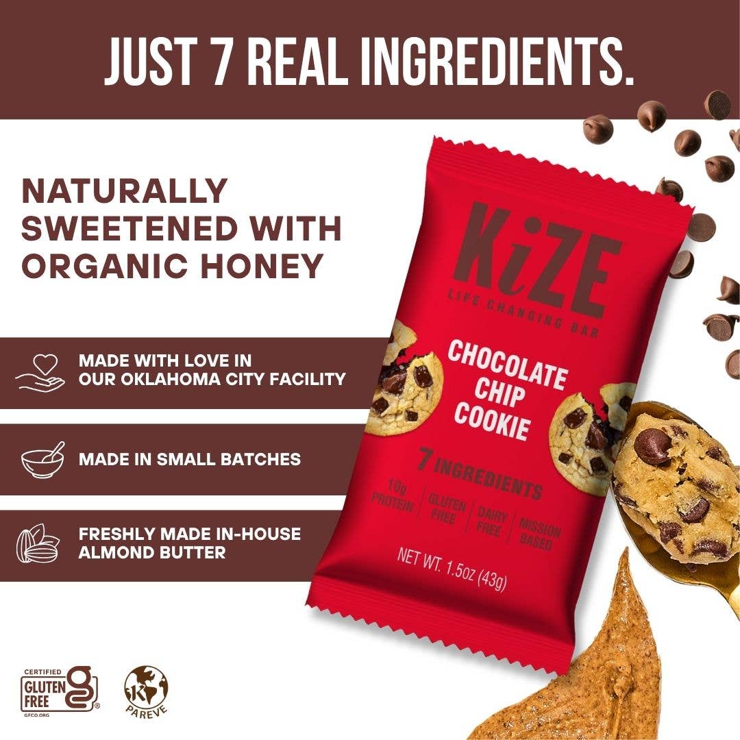 Chocolate Chip Cookie, Protein Snack Bar, 1.5oz, 10ct