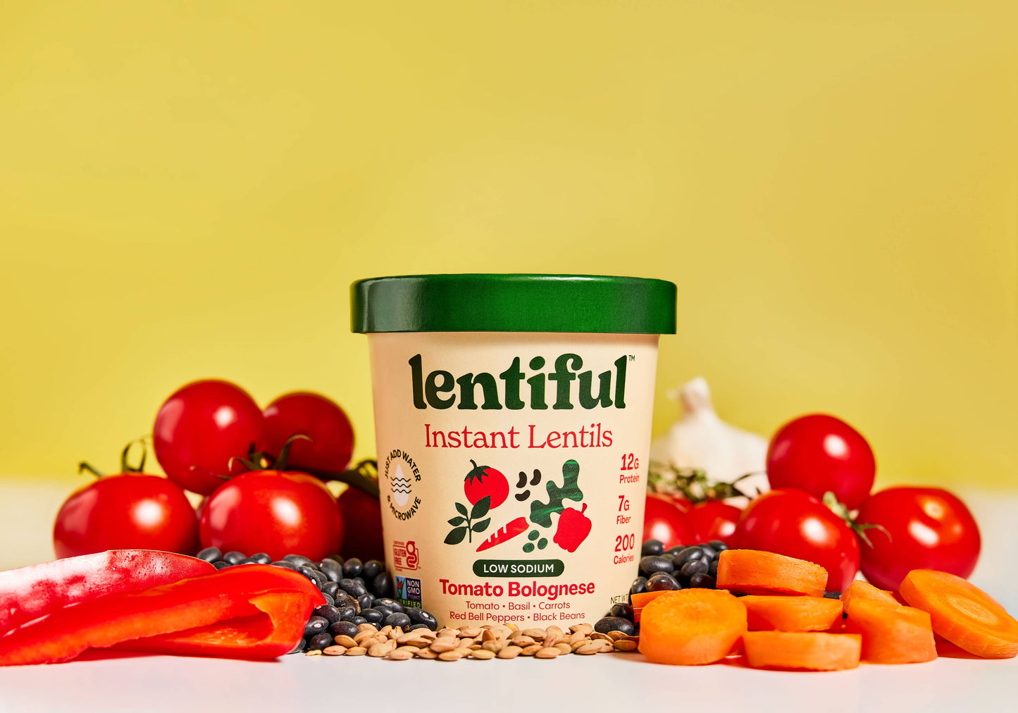 Low Sodium Tomato Bolognese Instant Lentils