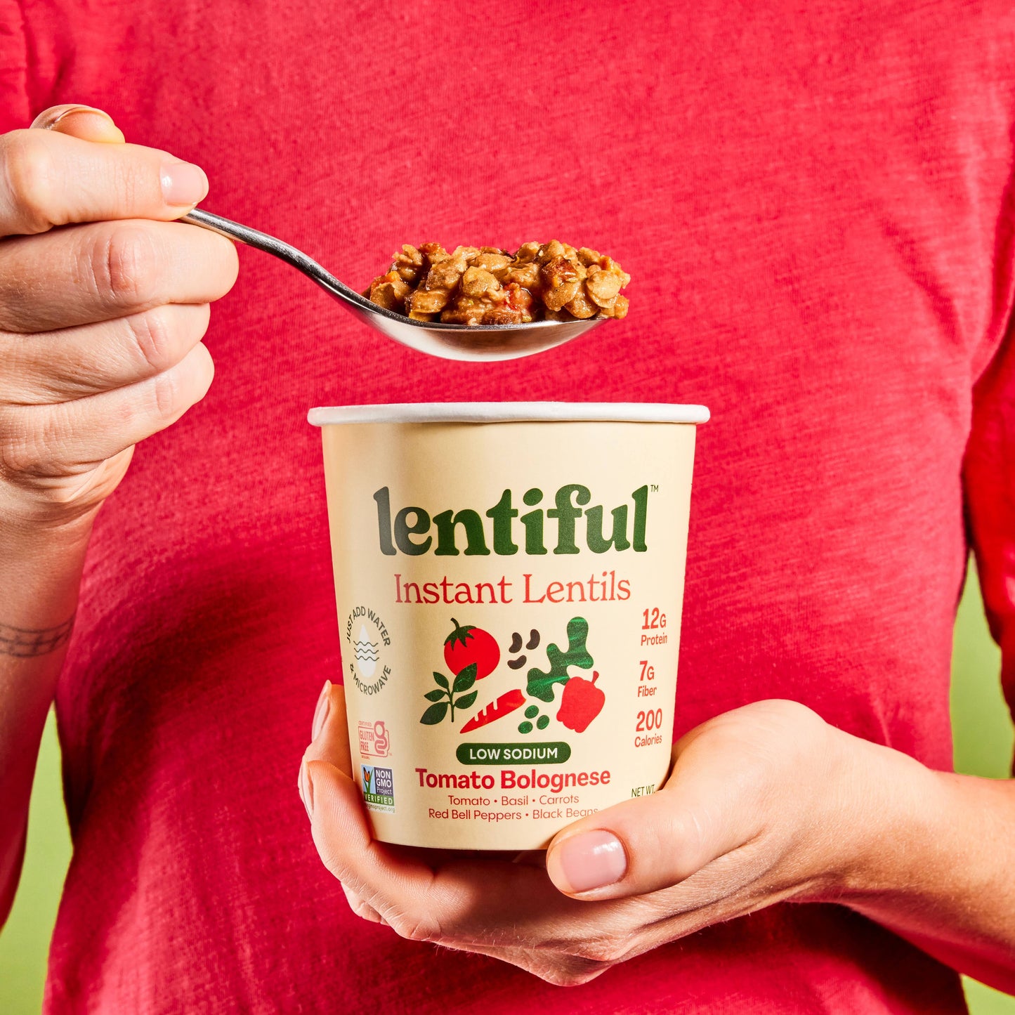 Low Sodium Tomato Bolognese Instant Lentils