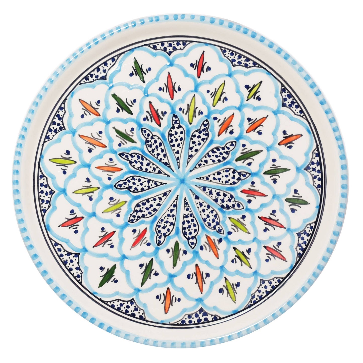 Rosette Tapas Chip & Dip Taco Ceramic Server, Platter
