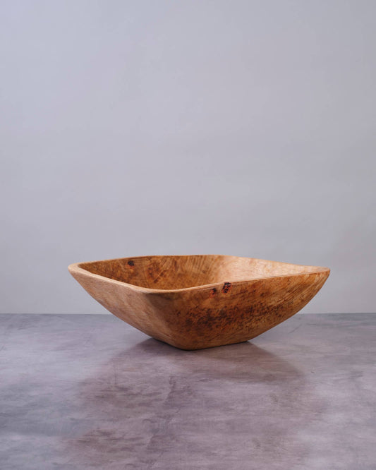14" Medium Square Nesting Wood Bowl | Salad Bowl | Hardwood
