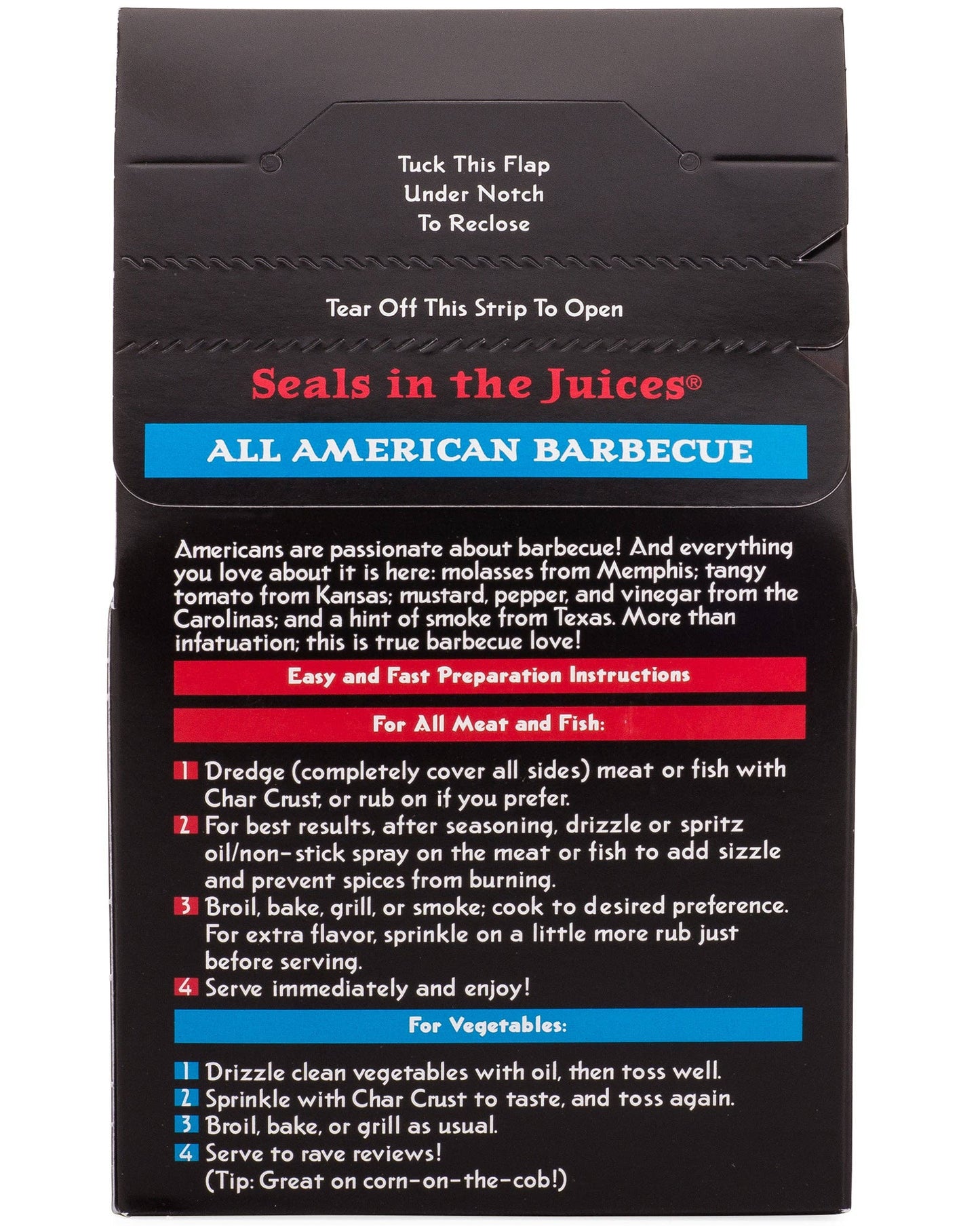 Char Crust Dry-Rub Seasoning All American Barbecue (6 pack)