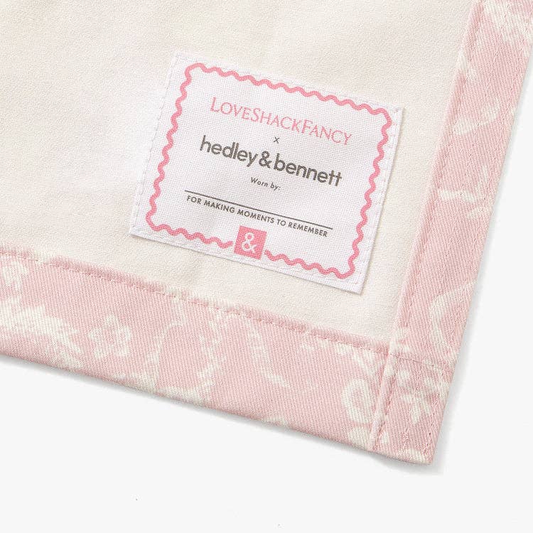 The Limited Edition Apron, LoveShackFancy x H&B Perennial Pink Smock
