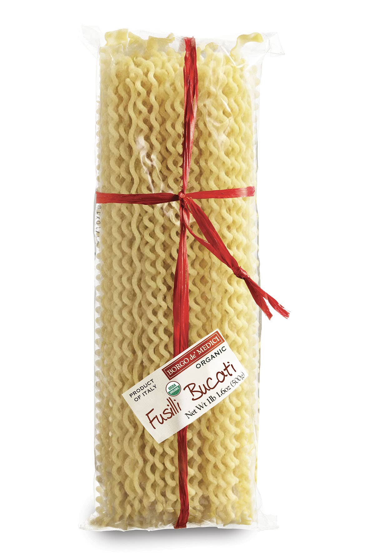 Organic "Fusilli Bucati" long shaped pasta