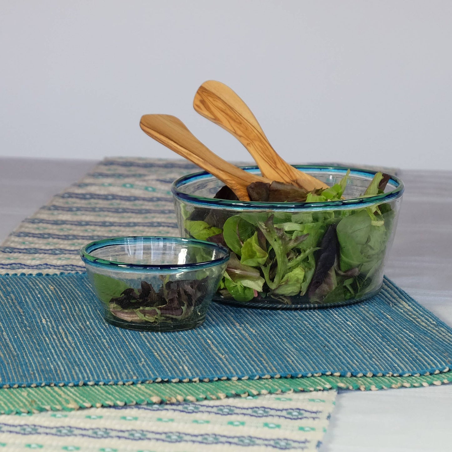Olive Wood Salad Servers, Wooden Utensils