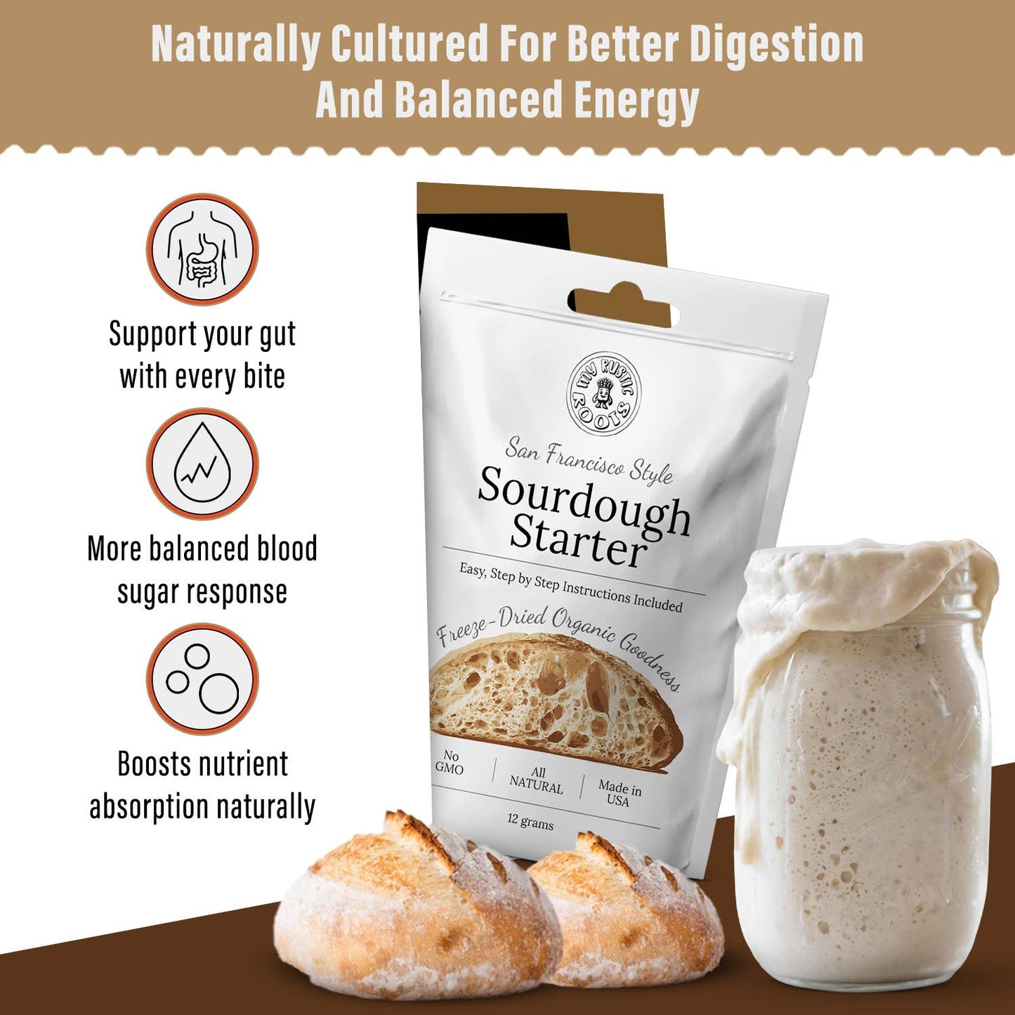 Original Sourdough Starter Culture - Bestseller - Organic