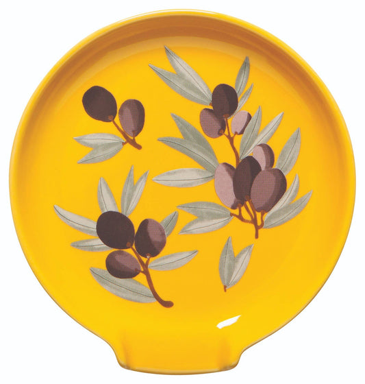 Olives Stoneware Spoon Rest