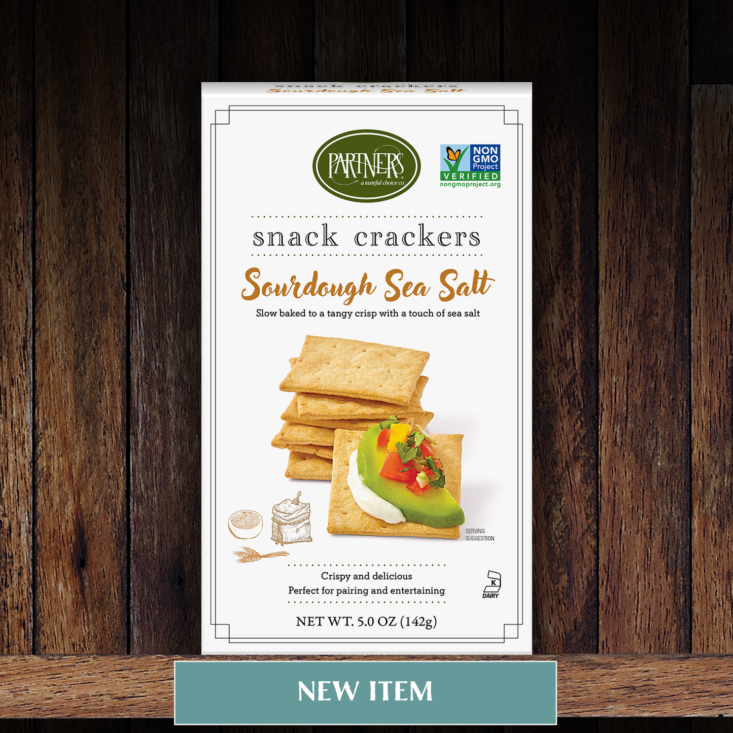 Sourdough Sea Salt Snack Crackers