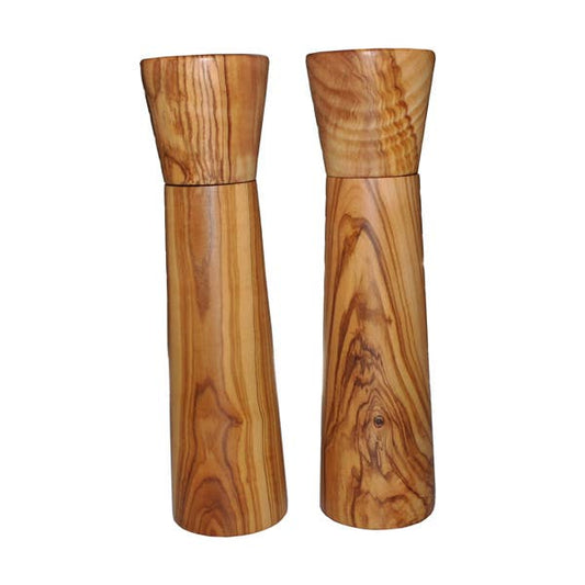 Olive Wood Salt and Pepper Mills - Pair