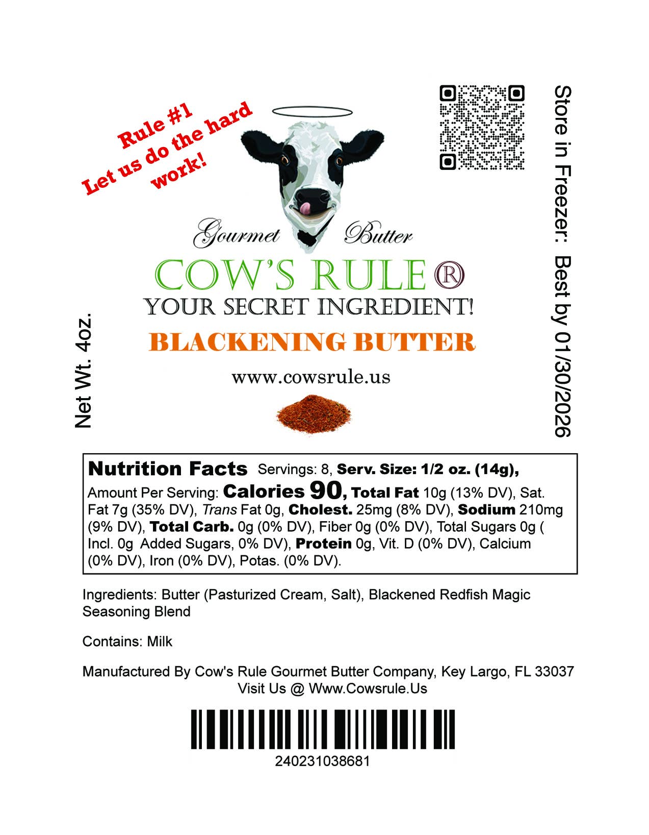 Blackening Compound Butter 4oz.