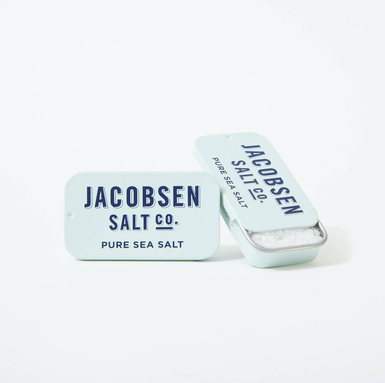 Pure Kosher Sea Salt Slide Tin, blue stripes