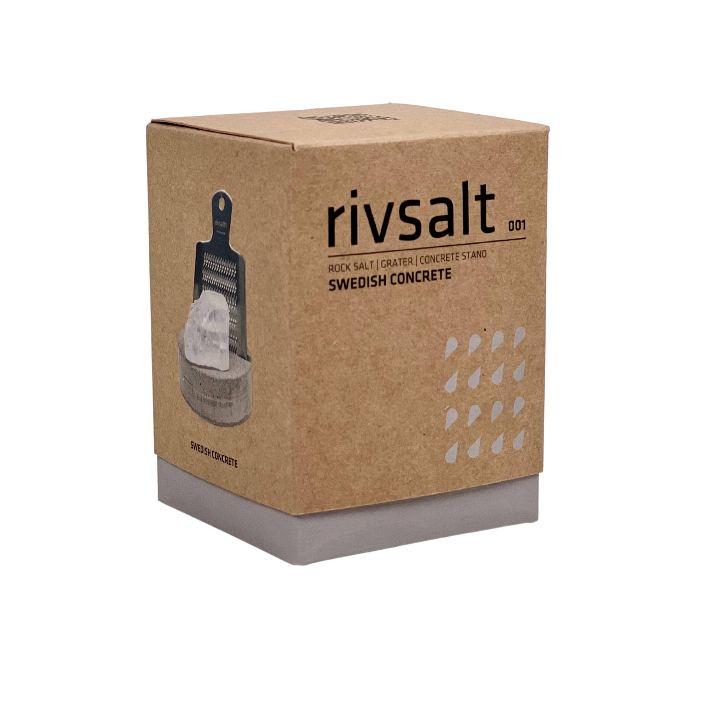 RIVSALT, Swedish Concrete Salt Rock Gift set