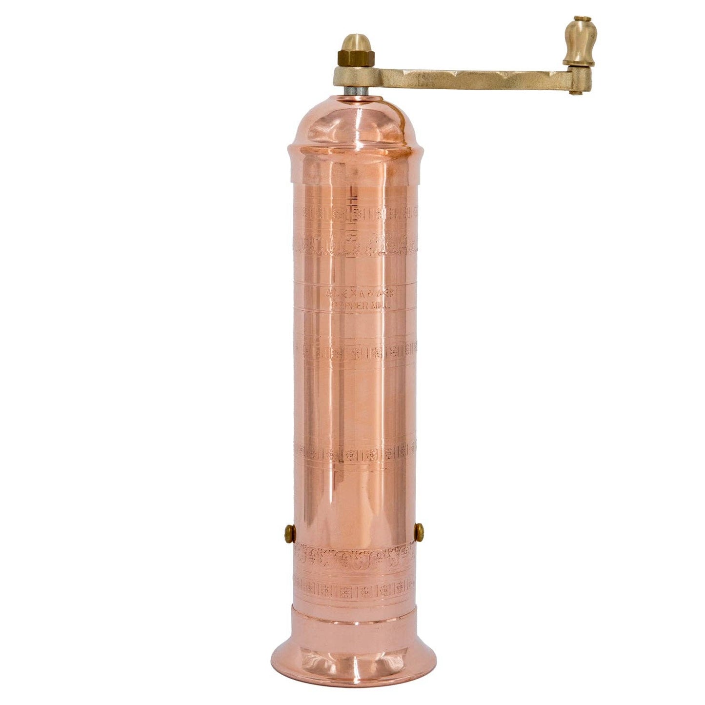The Original Greek Pepper Mill - 10": 10" Brass Pepper Mill