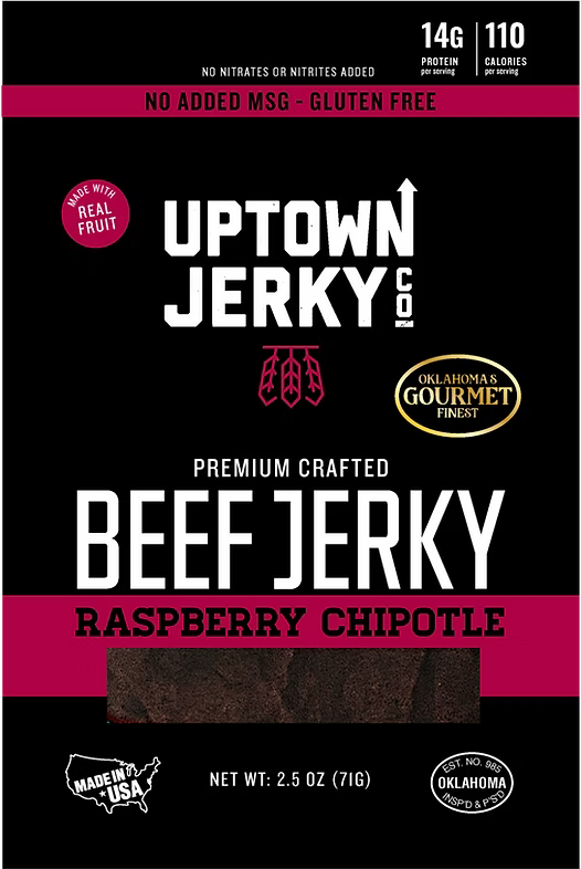 UPTOWN JERKY, Raspberry Chipotle