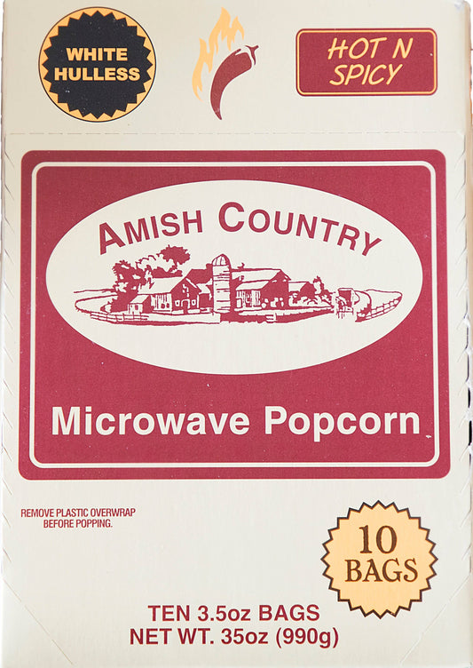 Microwave Hot N Spicy Popcorn, 10 bags