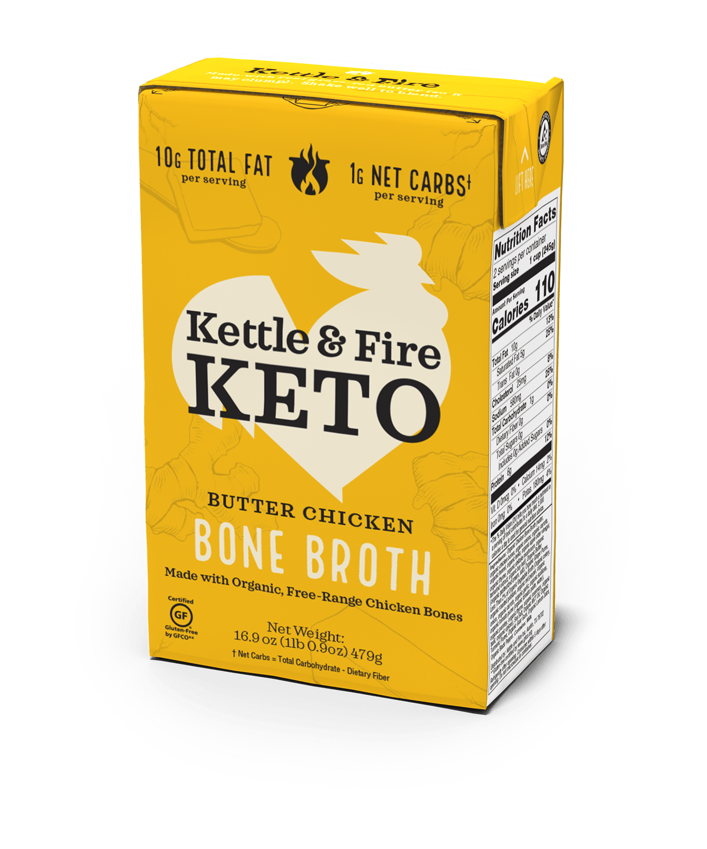 Butter Chicken Keto Bone Broth 16.9oz