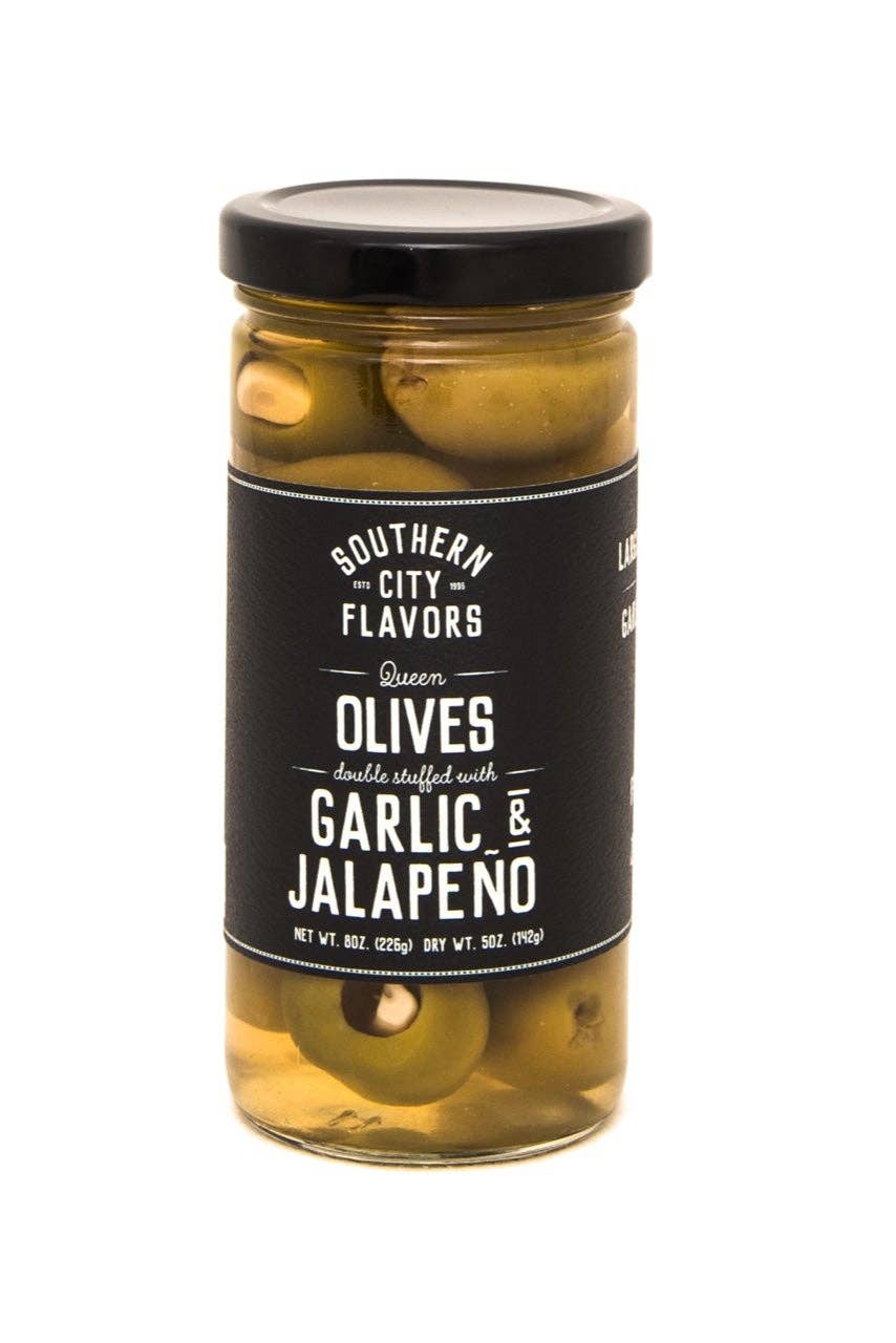 Garlic and Jalapeno Stuffed Olives