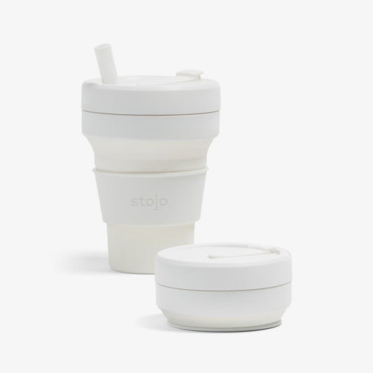 Collapsible Travel Cup, White