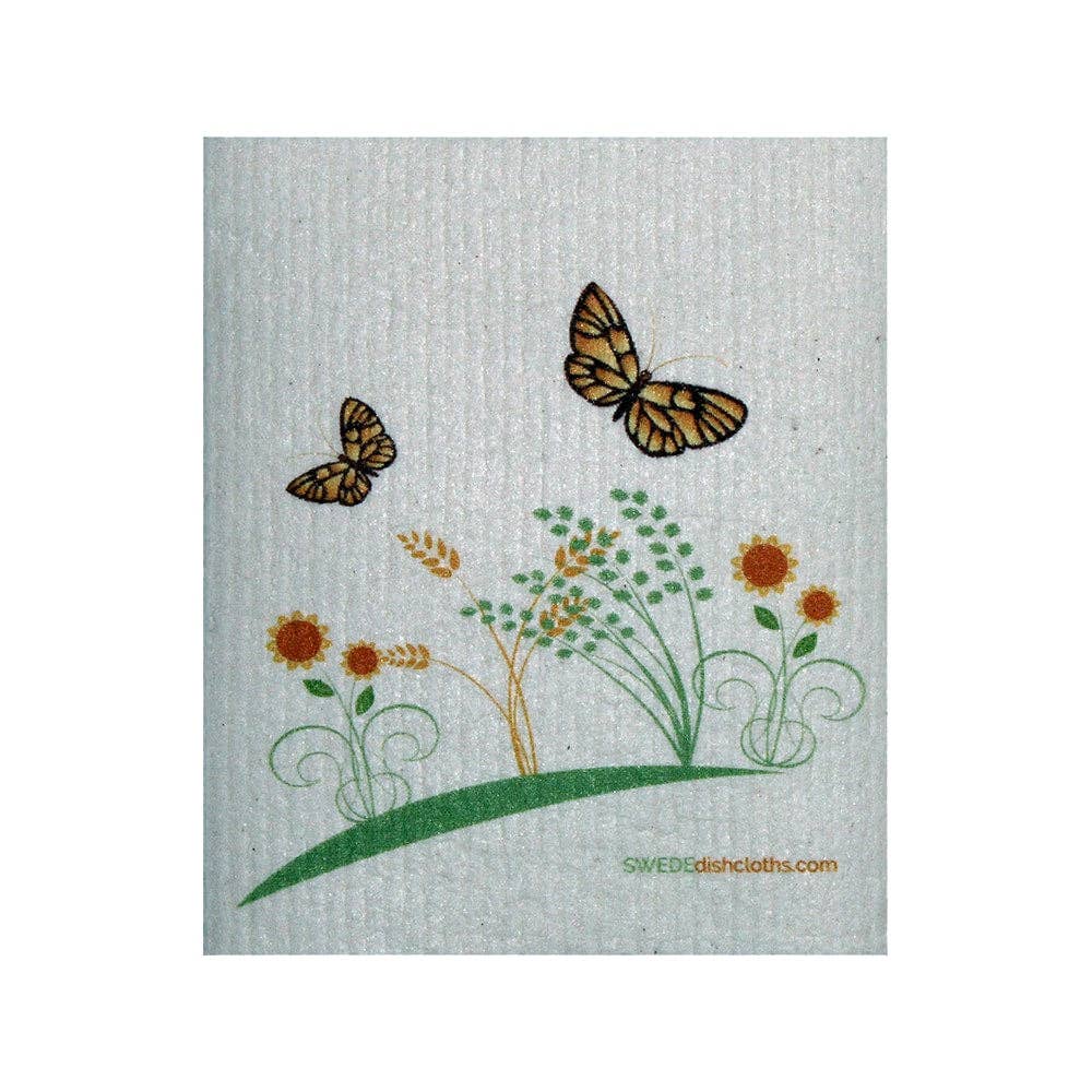 Swedish Dishcloth 2 Spring Butterflies Spongecloth