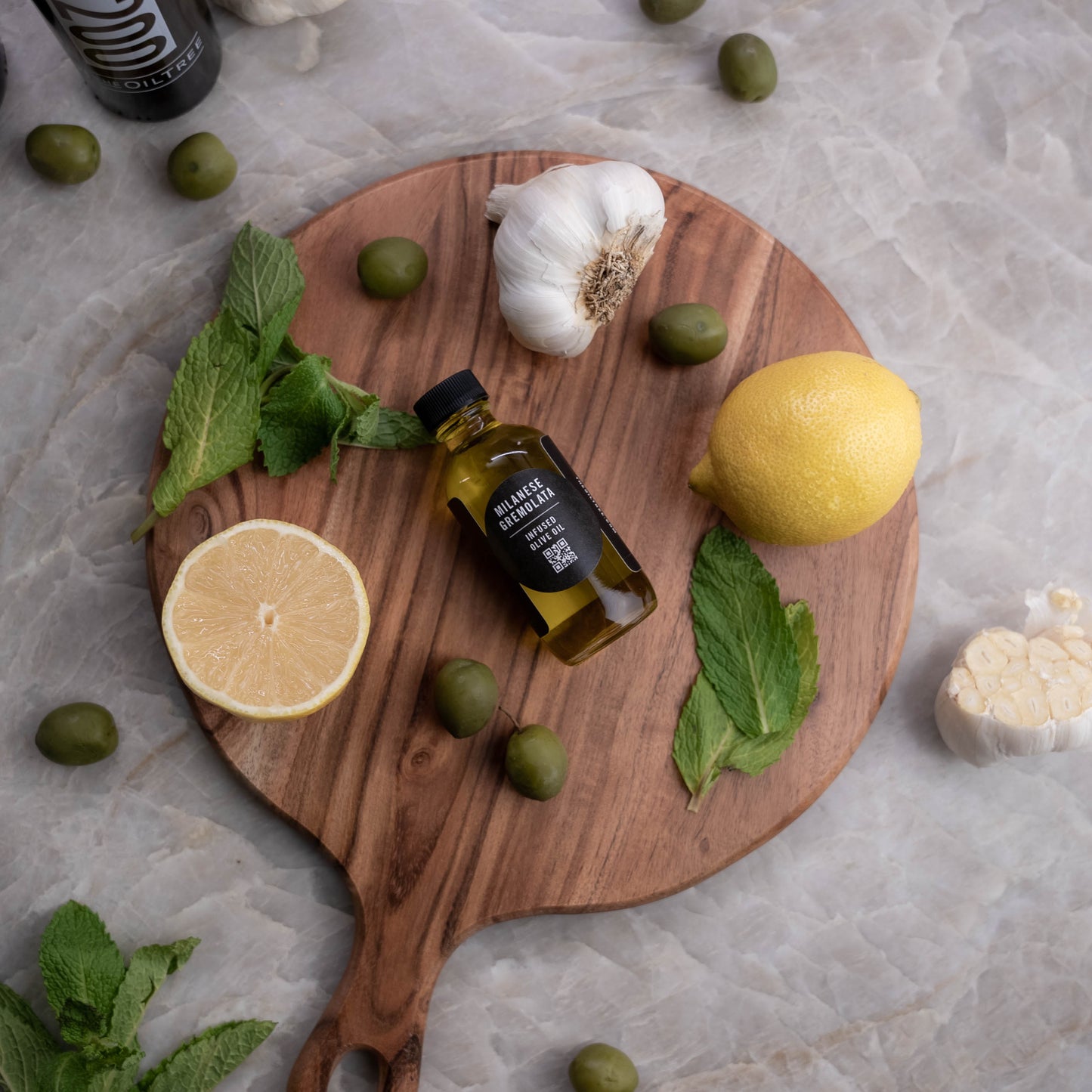 milanese gremolata infused olive oil