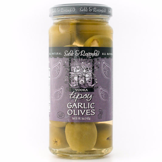 Vodka Garlic Tipsy Olives