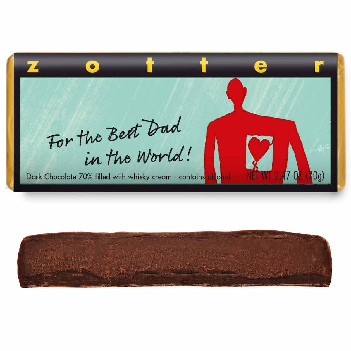For the Best Dad of the World (Hand-scooped Chocolate)
