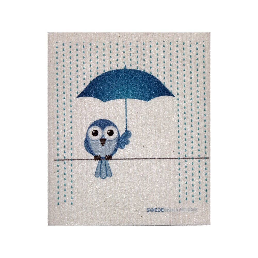 Swedish Dishcloth Bluebird in Rain Spongecloth