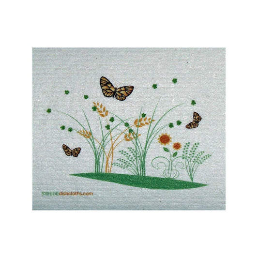 Swedish Dishcloth 3 Spring Butterflies Spongecloth