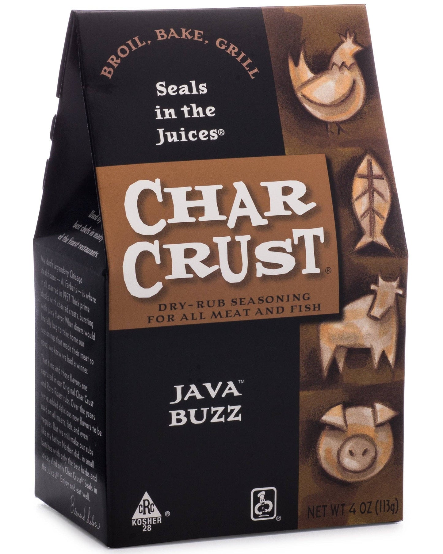 Char Crust Dry-Rub Seasoning Java Buzz (6 pack)