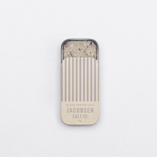 Black Pepper Sea Salt Slide Tin