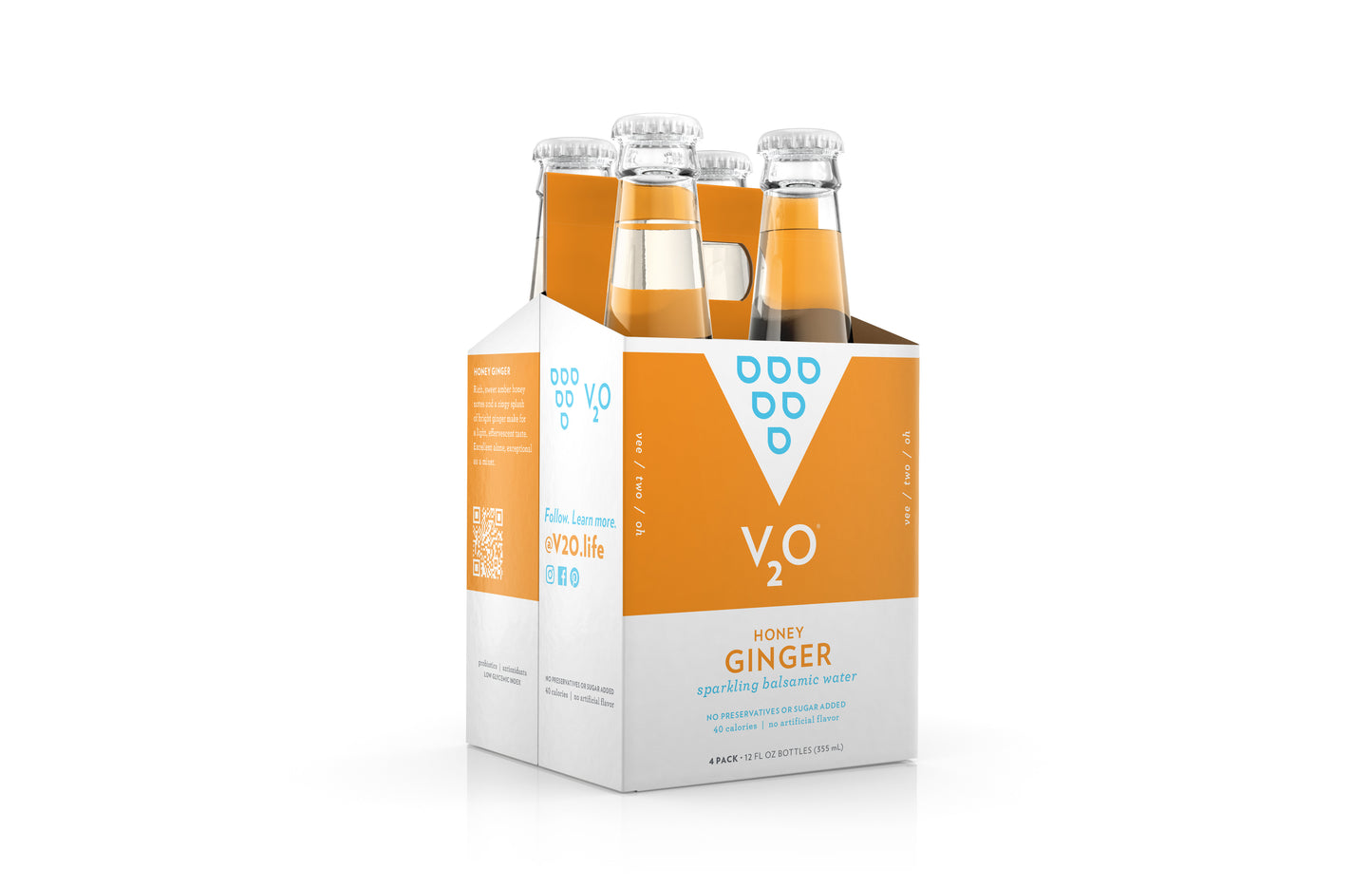 V2O Honey Ginger sparkling balsamic water
